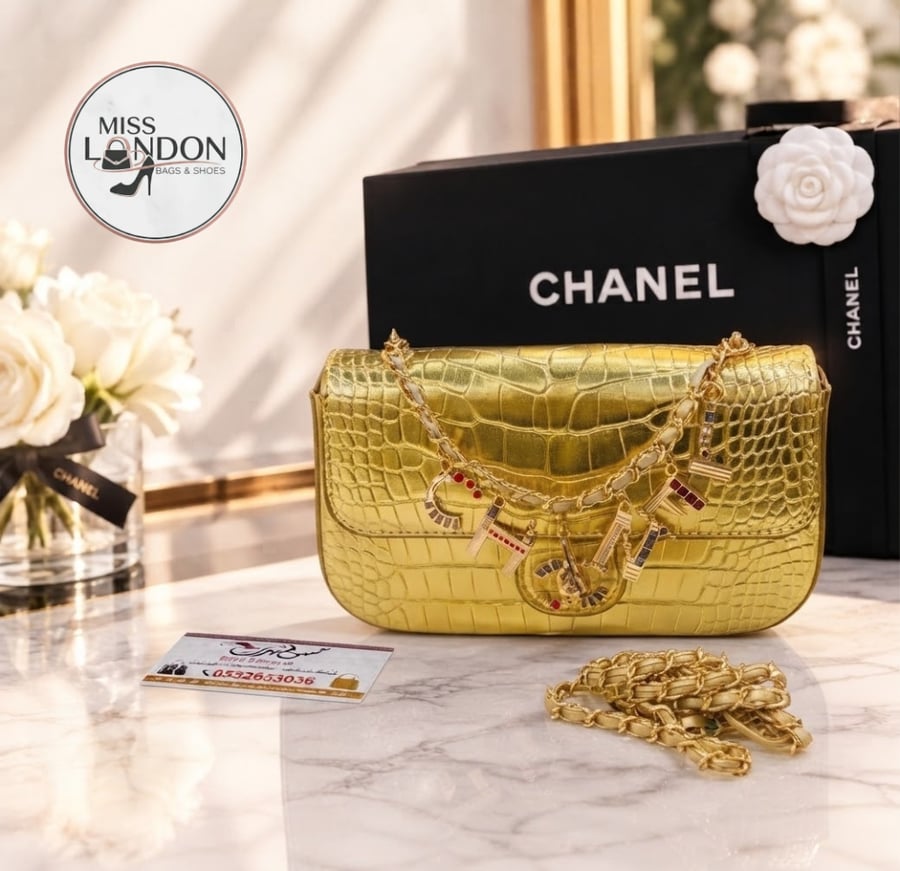 شنطة وسط ماستر ذهبي 13974