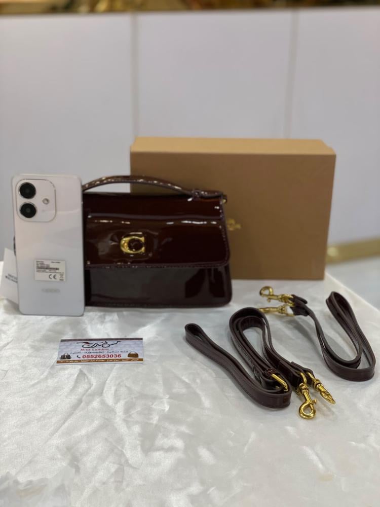 شنطة صغيرة عنابي لامع 47074