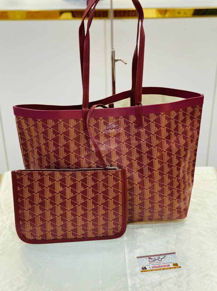 شنطة كبيرة عنابي 13997