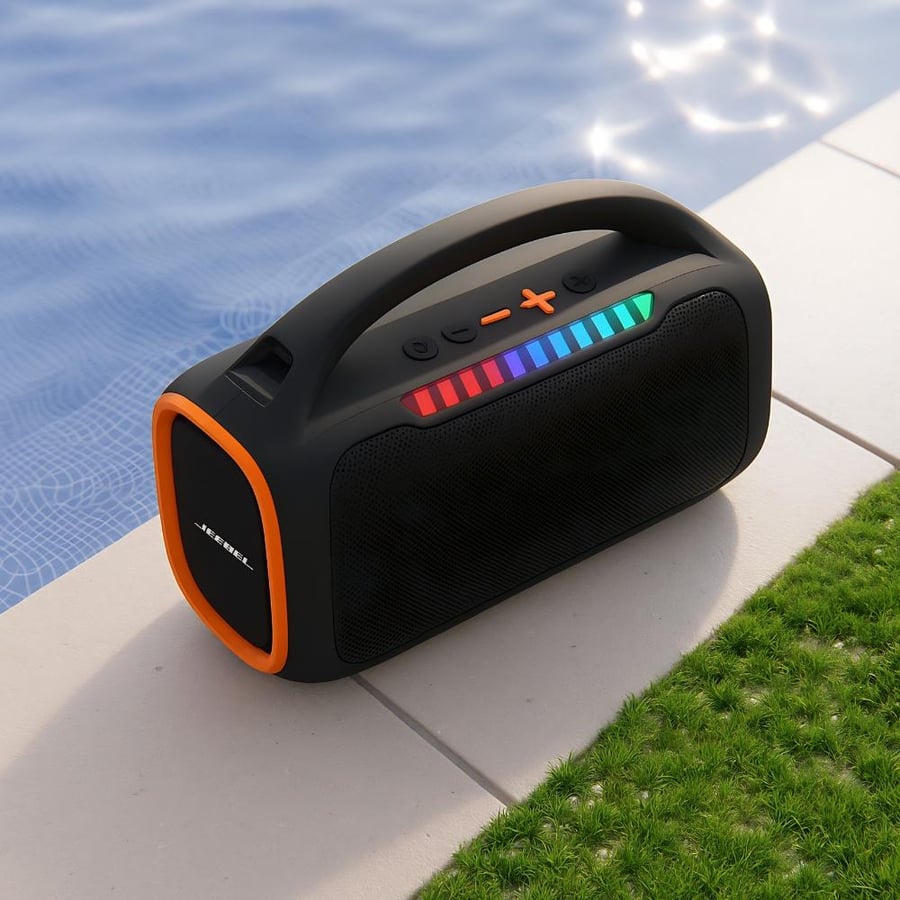 جيبل مكبر صوت بلوتوث 30 واط RGB محمول مقاوم للماء - صوت ستيريو قوي و إضاءة جذابة