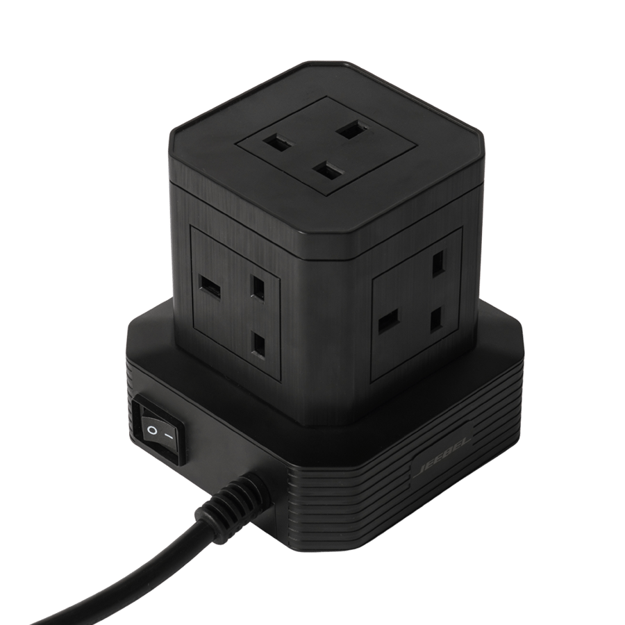 توصيلة كهربائية GaN من جيبل مع خمس مقابس AC بقوة 3250W و 4 منافذ شحن و كابلين Type-C مدمجين 100W
