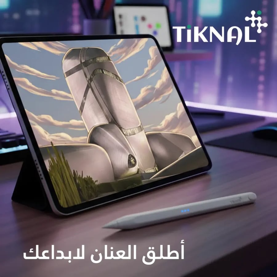 قلم تكنال ستايلس ذكي للكتابة والرسم بدقة عالية مع طرف قابل للاستبدال