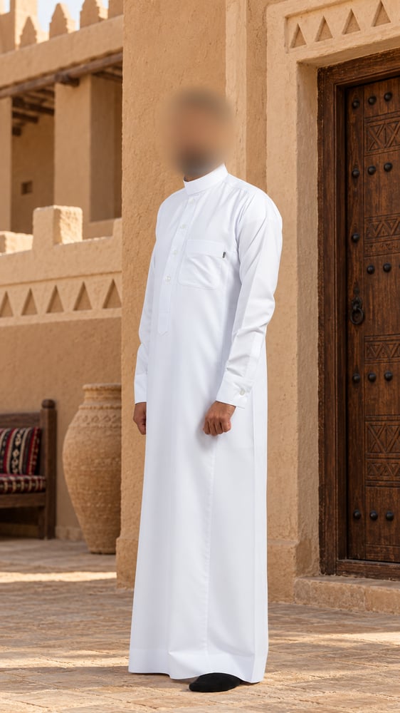 ثوب رجالي زرار كبك