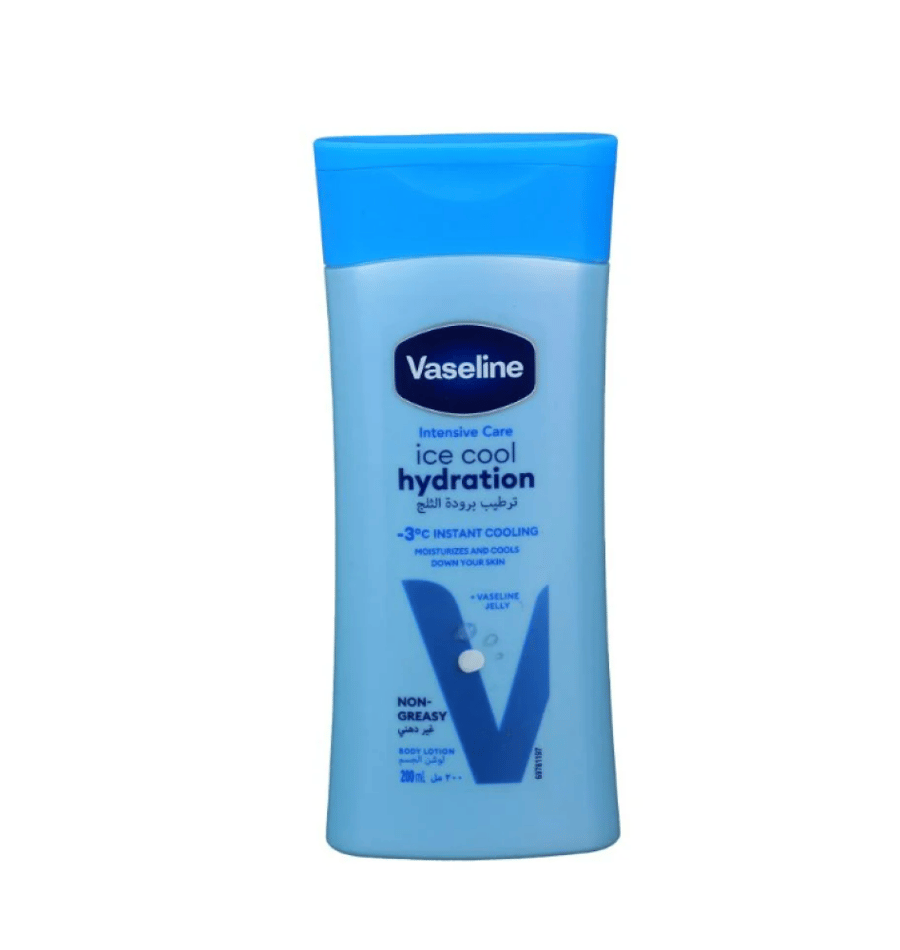 Vaseline body hydration lotion hydration ice cool