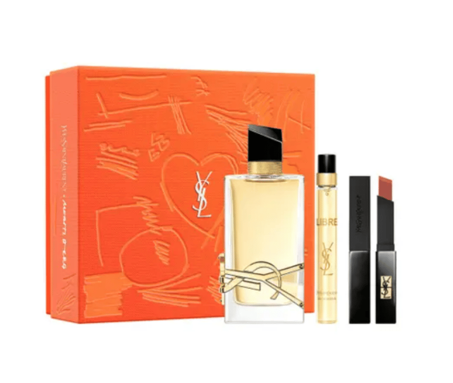 Gift set Leber Yves Saint Laurent perfume + extra perfume + lipstick