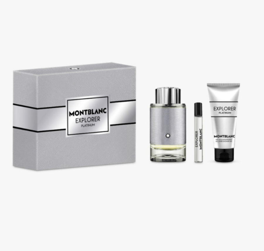 Montblanc Explorer Platinum perfume gift set + shower gel