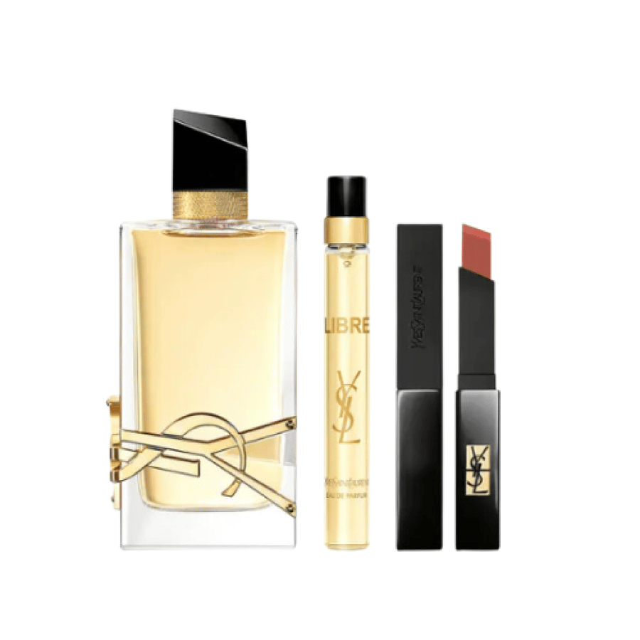 Gift set Leber Yves Saint Laurent perfume + extra perfume + lipstick