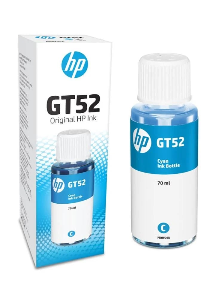حبر HP GT52 السماوي  Cyan  أصلي
