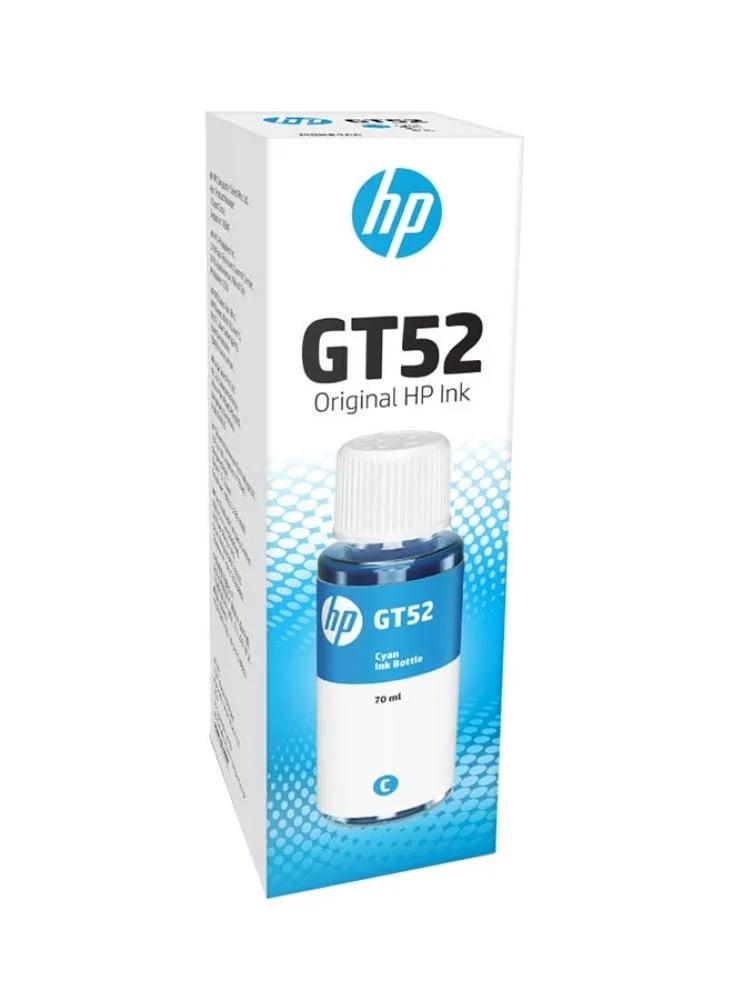 حبر HP GT52 السماوي  Cyan  أصلي