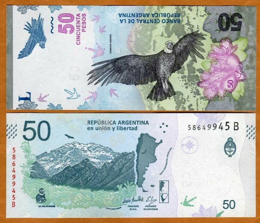 الارجنتين فئة 50 بيزو أنسر