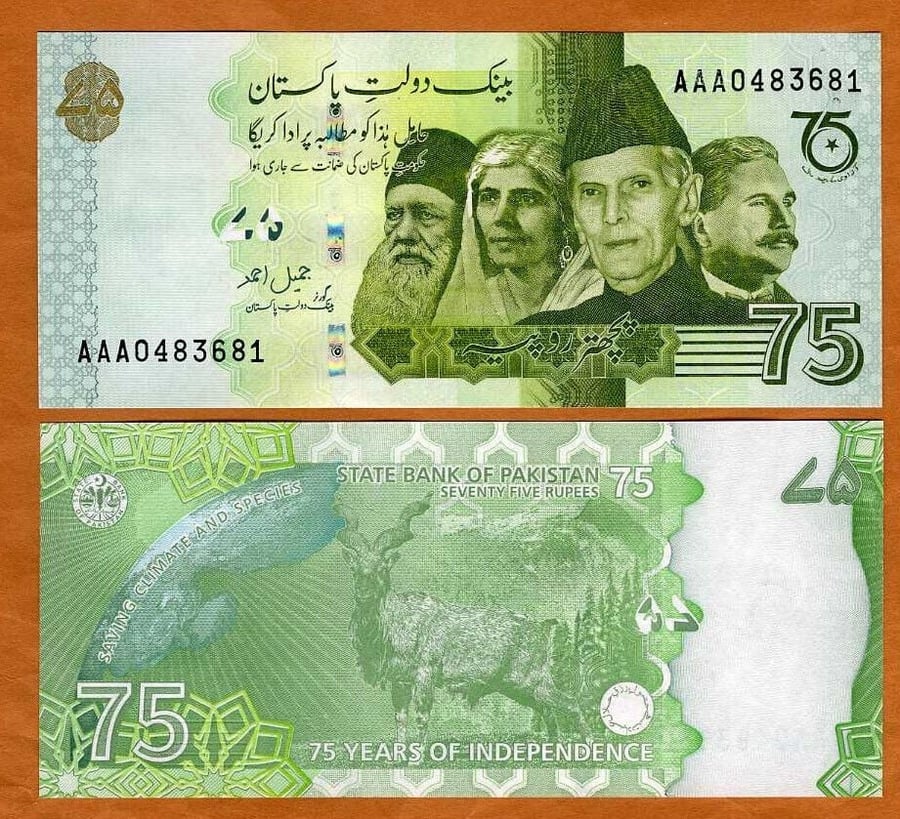باكستان فئة 75 روبية أنسر