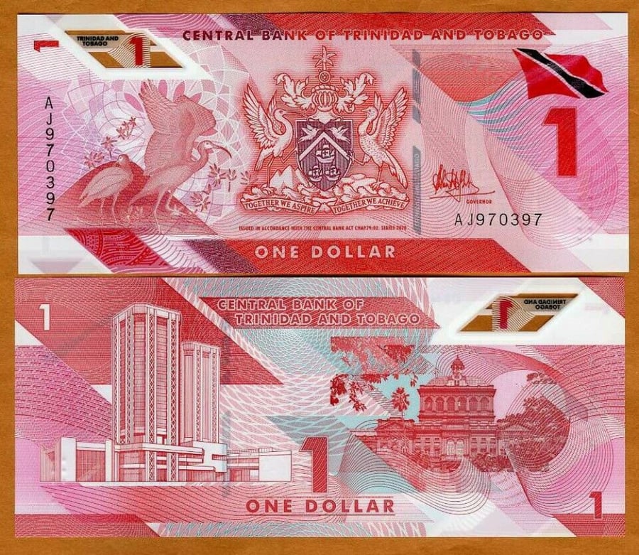جزر ترينيداد وتوباغو فئة 1 دولار أنسر (بوليمر)