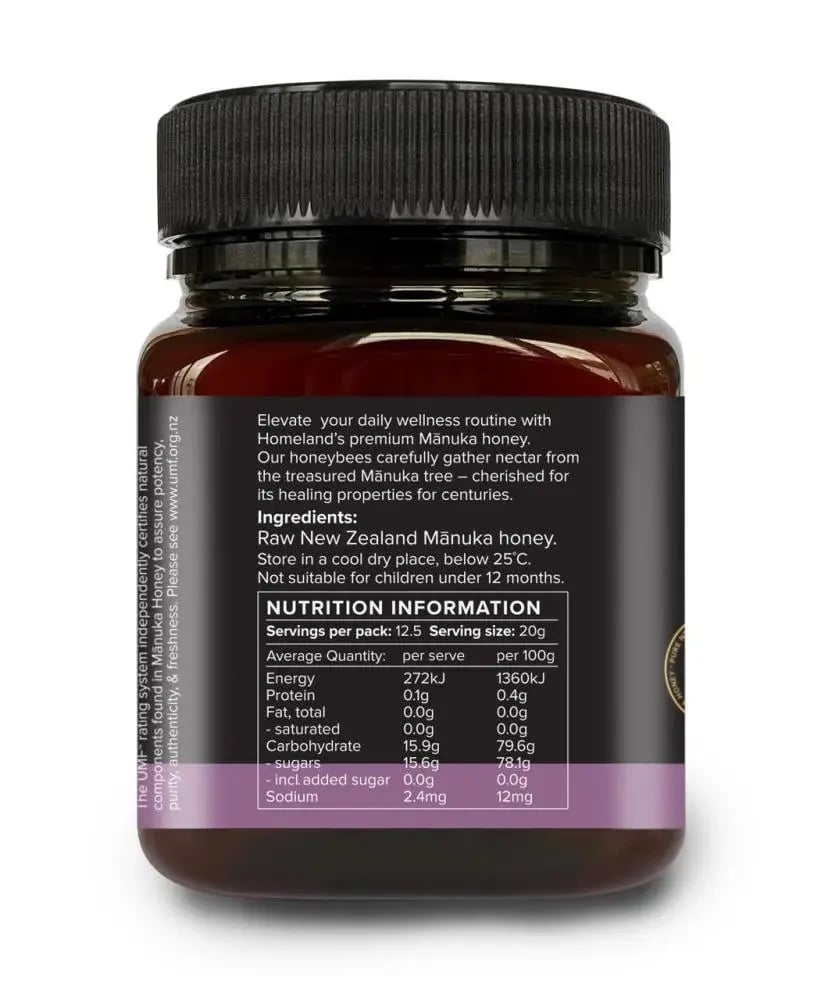 عسل مانوكا نيوزلندي Honey Bros Premium Manuka Honey UMF+15, MGO 550+, 250 gm