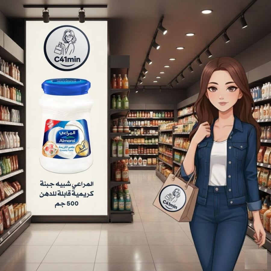 المراعي Almarai  شبيه جبنة كريمية قابلة للدهن 500 جم