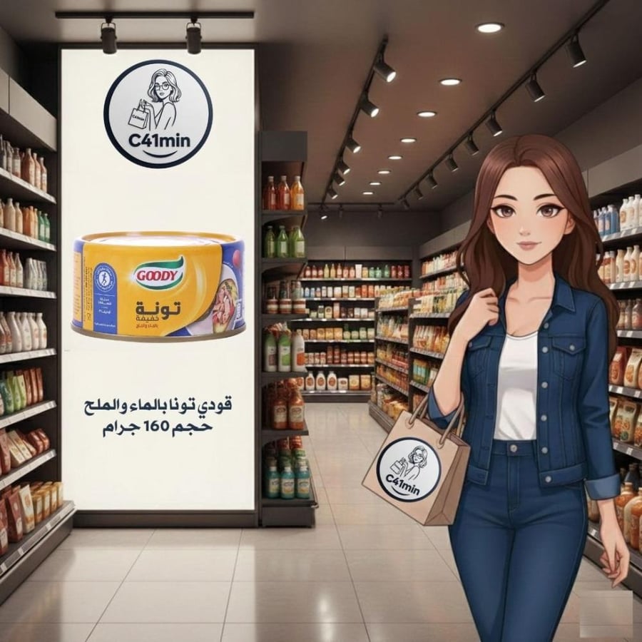 قودي تونا بالماء والملح الحجم ١٦٠ جم