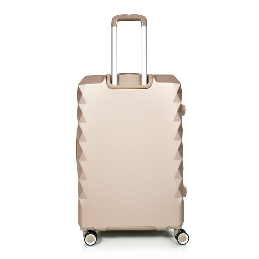 شنط سفر مورانو فايبر مكونة من 4 قطع فاخره لون ذهبي مجمع الشط الراقية