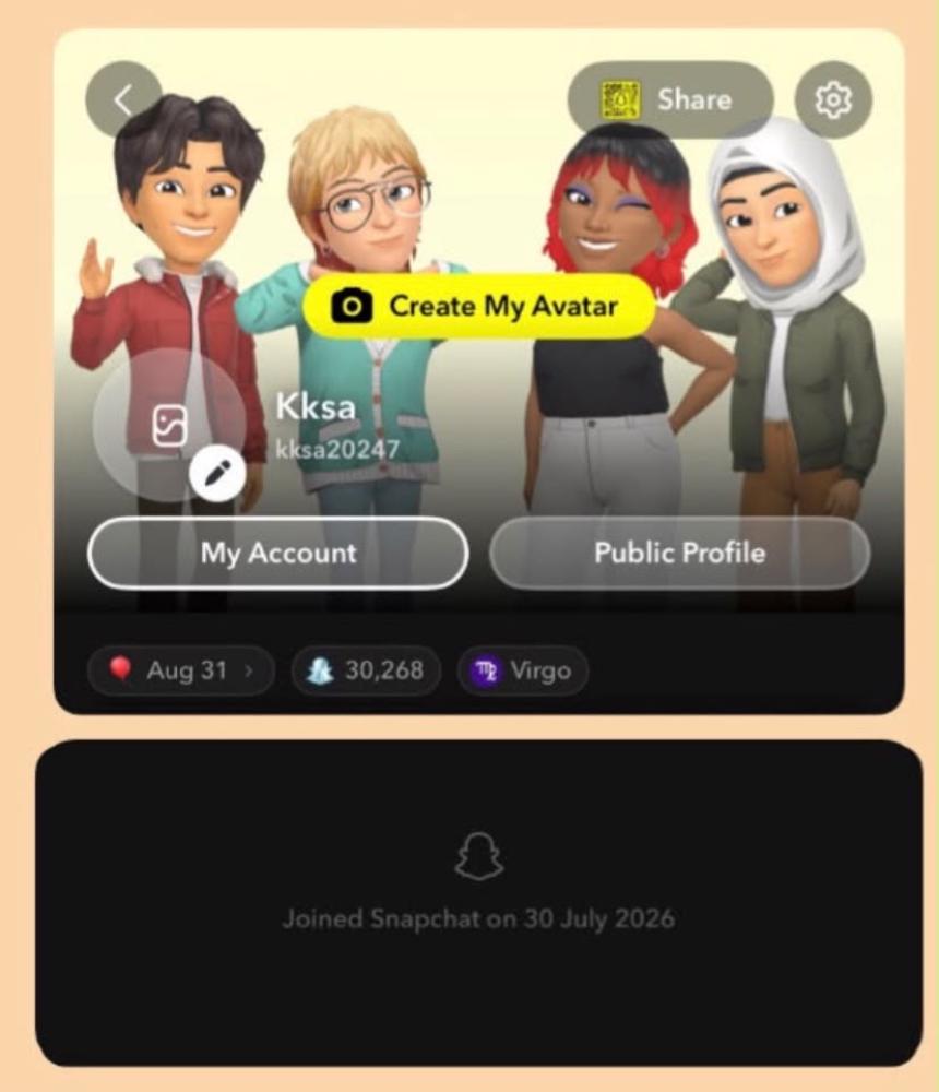 حساب سناب للبيع