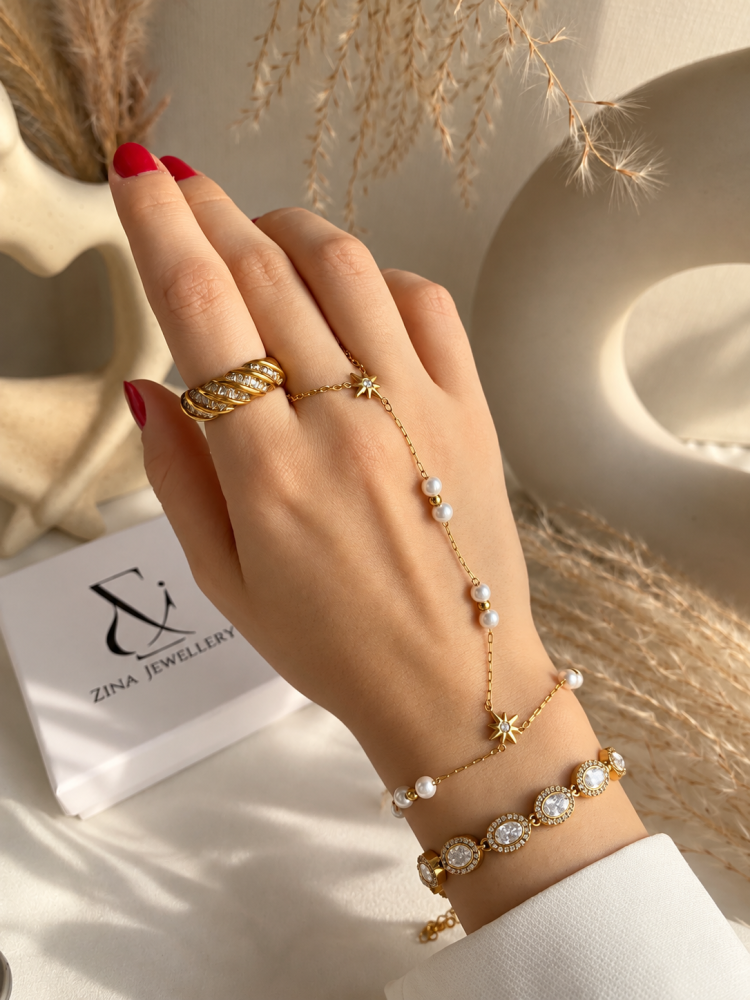 سلسلة كف Pearl Starlight
