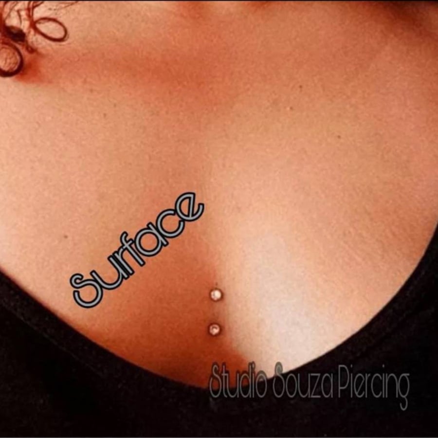 حلق تيتانيوم زراعي - G23 Titanum Piercing Internally Thread Crystal Surface barbell Piercing