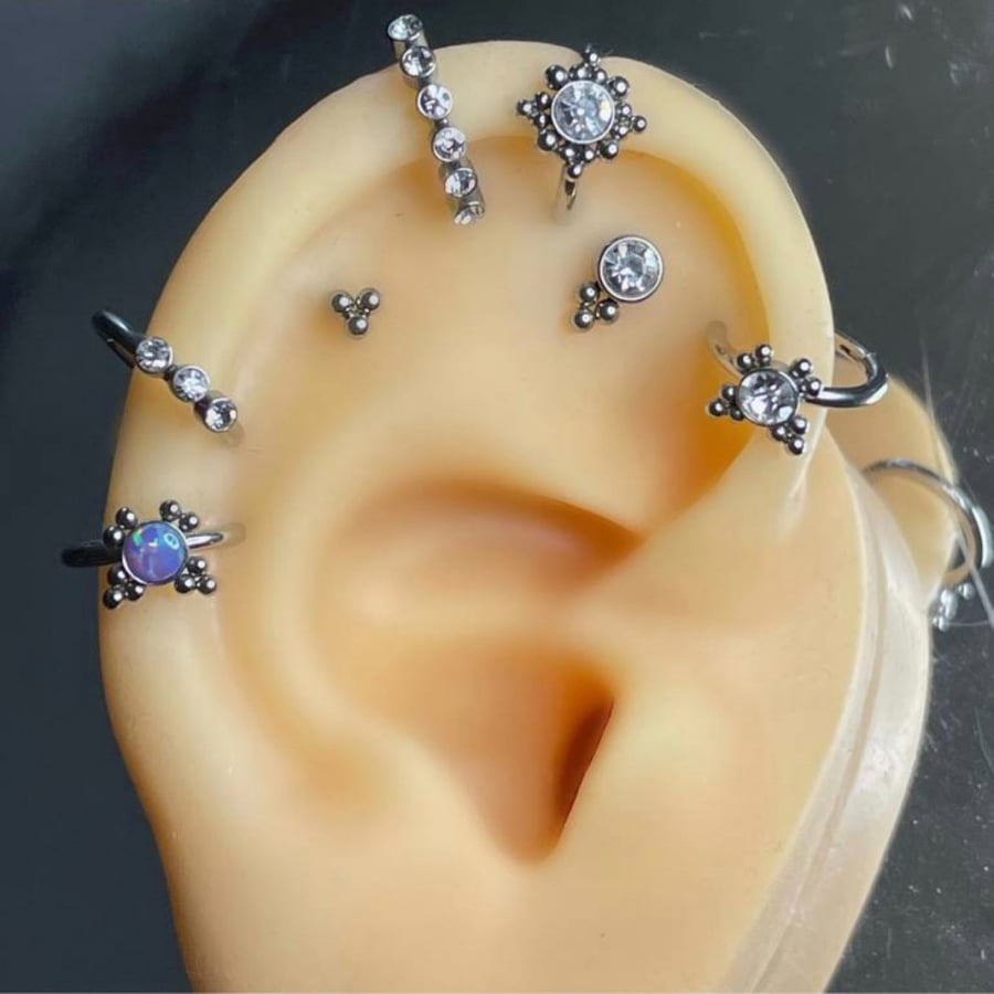 حلق تيتانيوم بطول 10مم - Titanum Ear Piercing 10mm