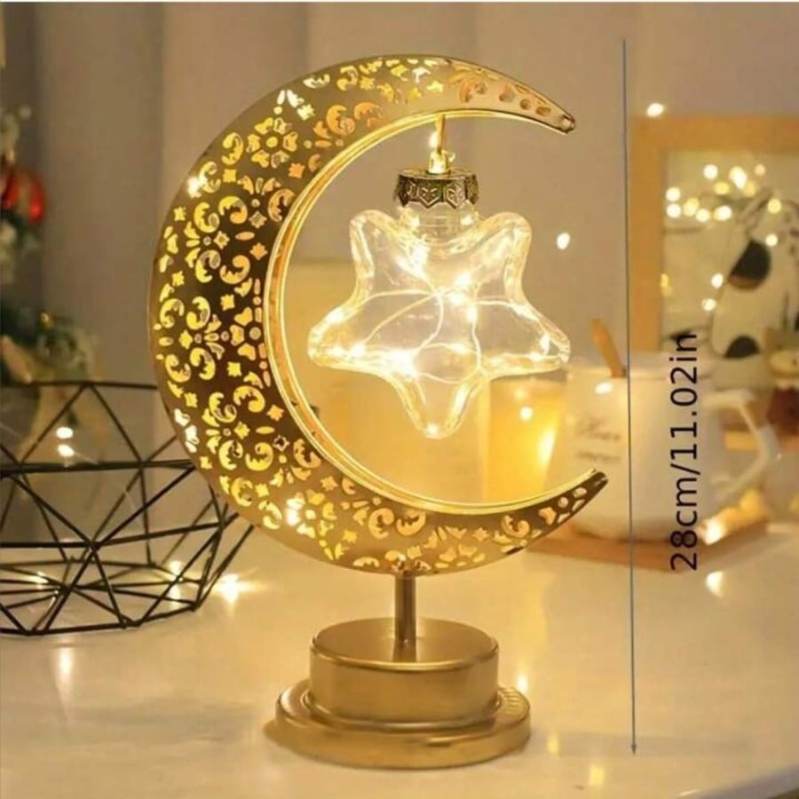 هلال ذهبي نجمة