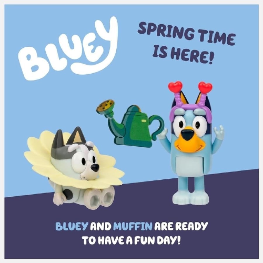 لعبة بلوي Bluey مجسمات أطفال سبرينج تايم مع مافن