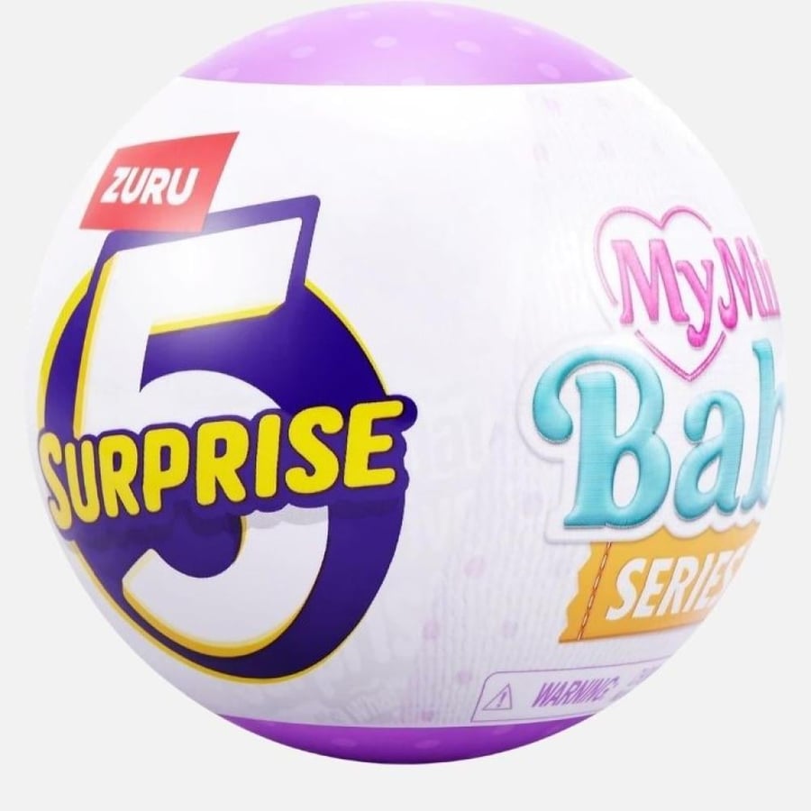 ZURU 5 Surprise My Mini Baby Series 2 – دمية طفل مصغرة مع 5 مفاجآت حكا