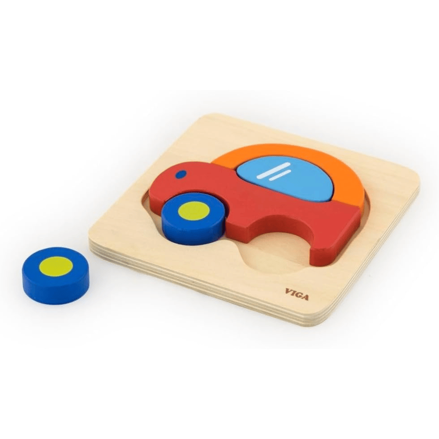 Viga – Wooden Hand Puzzle Car – 5 Pieces