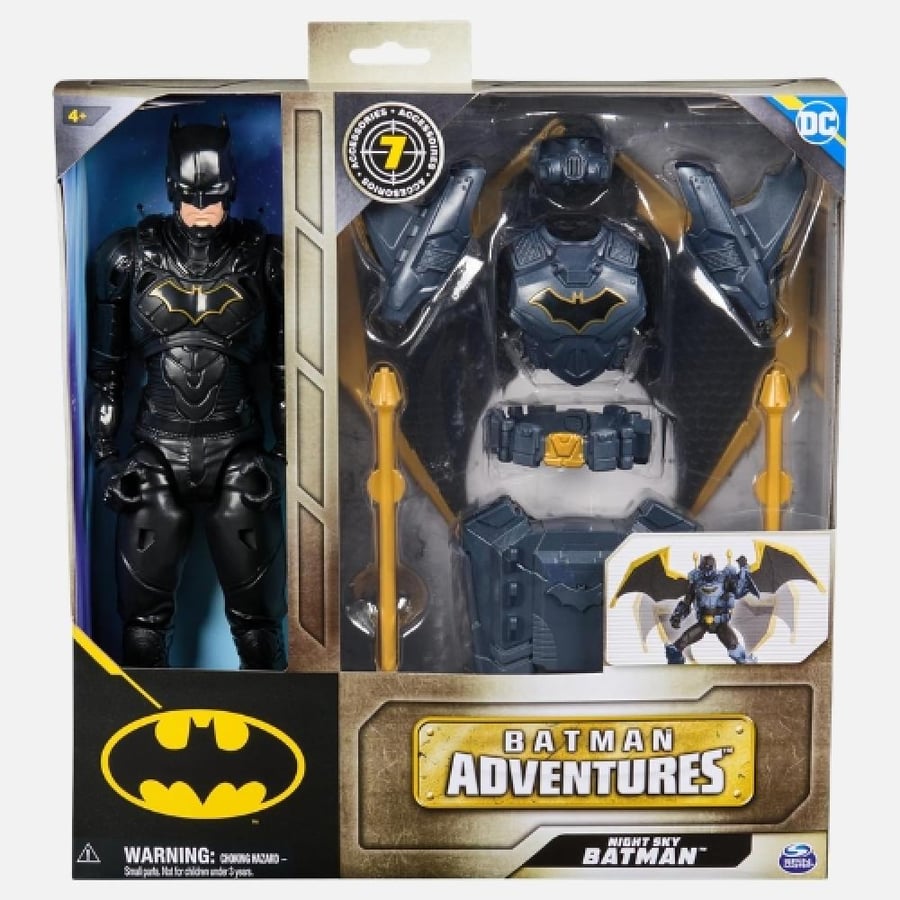 مجسم باتمان للأطفال 30 سم مع إكسسوارات - DC Comics