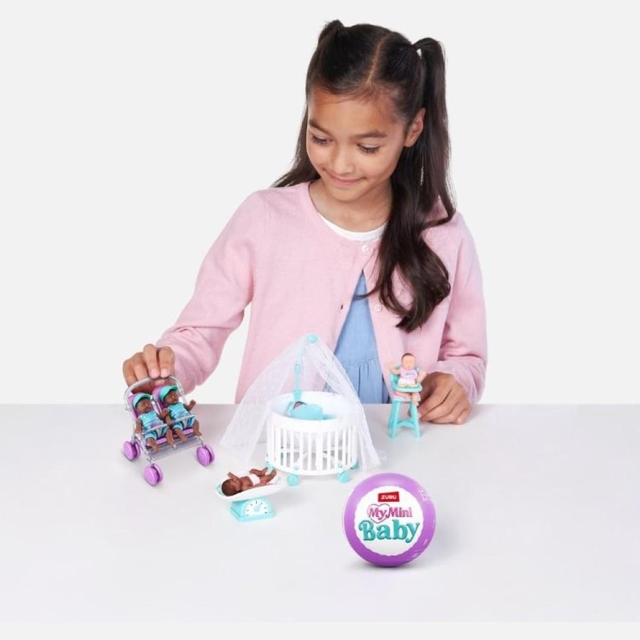 ZURU 5 Surprise My Mini Baby Series 2 – دمية طفل مصغرة مع 5 مفاجآت حكا
