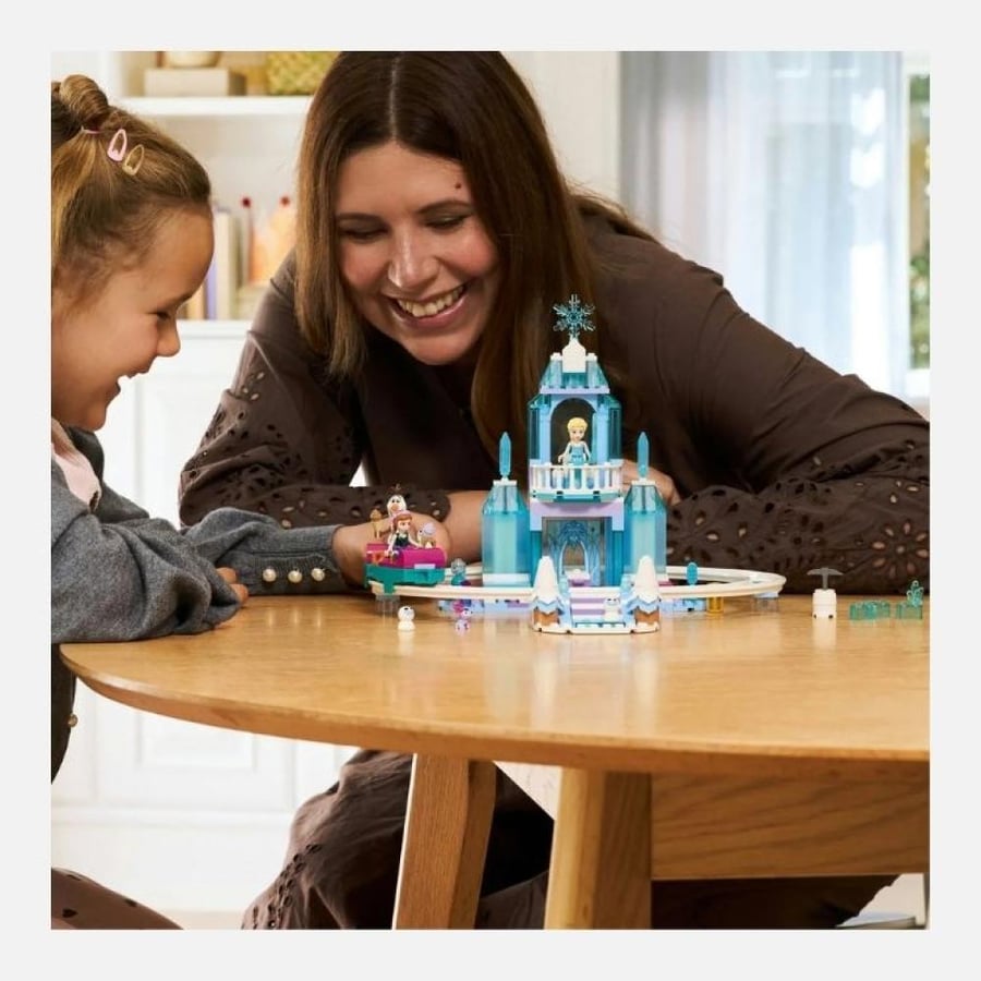 ليغو - ألعاب أطفال ديزني فروزن – مغامرة قلعة إلسا الجليدية وركوب الثلج