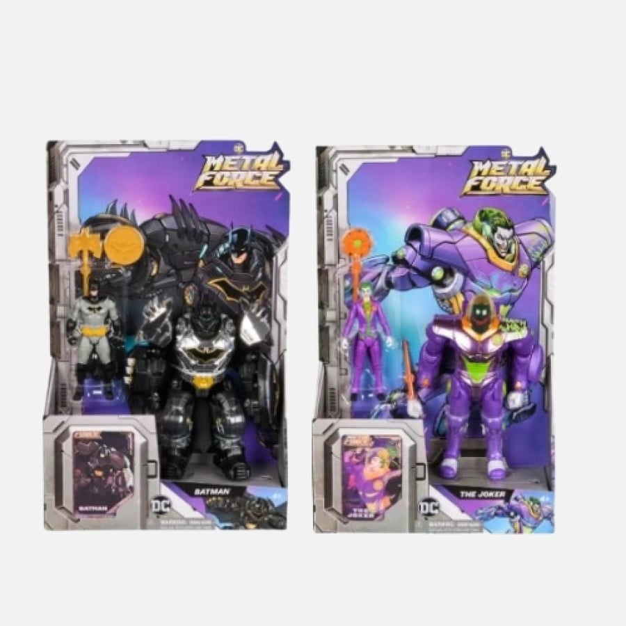 مجسم باتمان والجوكر Metal Force المتحول 2 في 1 للأطفال
