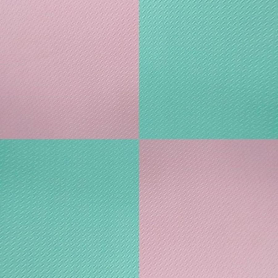 أرضيات فوم أطفال داخلية كبيرة وردي وأخضر 1 1م بسماكة 2سم