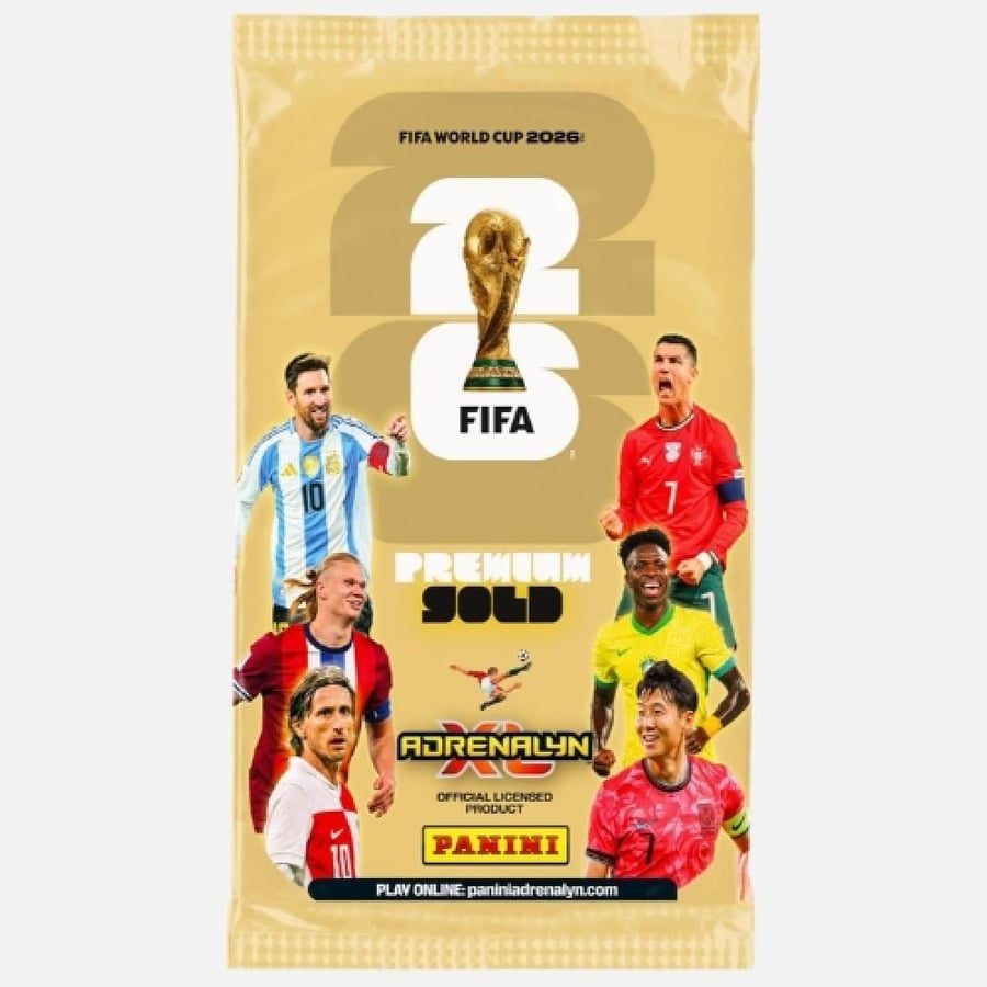 بطاقات تداول - بانيني كأس العالم 2026 بريميوم جولد للأطفال