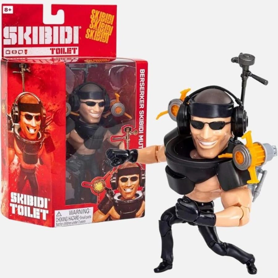 سكيبيدي تواليت - مجسم حركة Berserker Skibidi Mutant قابل للجمع
