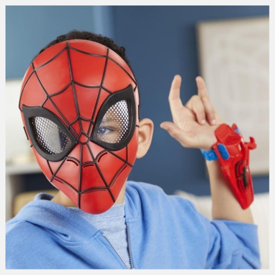 Marvel سبايدرمان - طقم أكشن 3 قطع مع قناع وقاذف شبكة للأطفال