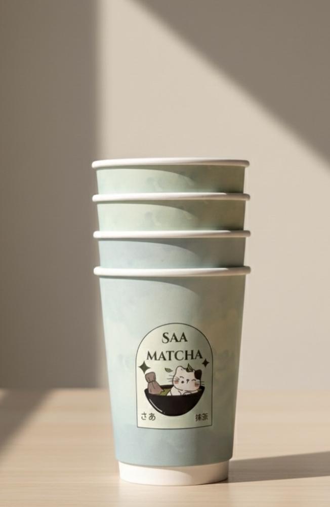 4 أكواب SAA MATCHA