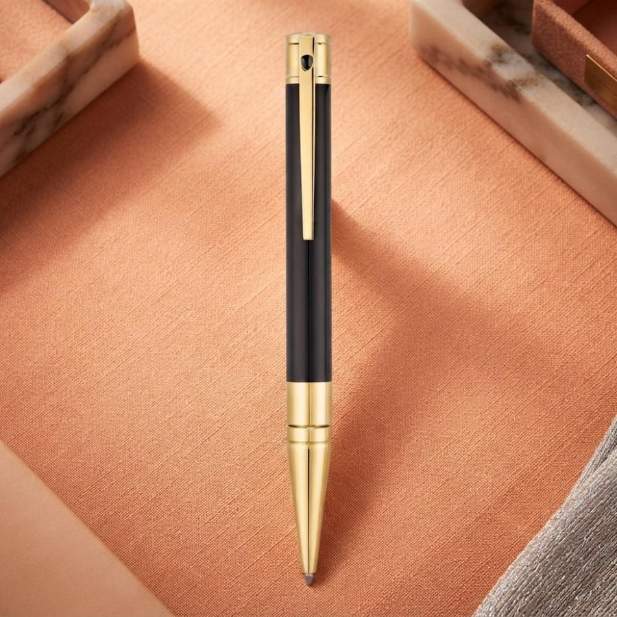 S.t. Dupont Pen black and gold ballpoint