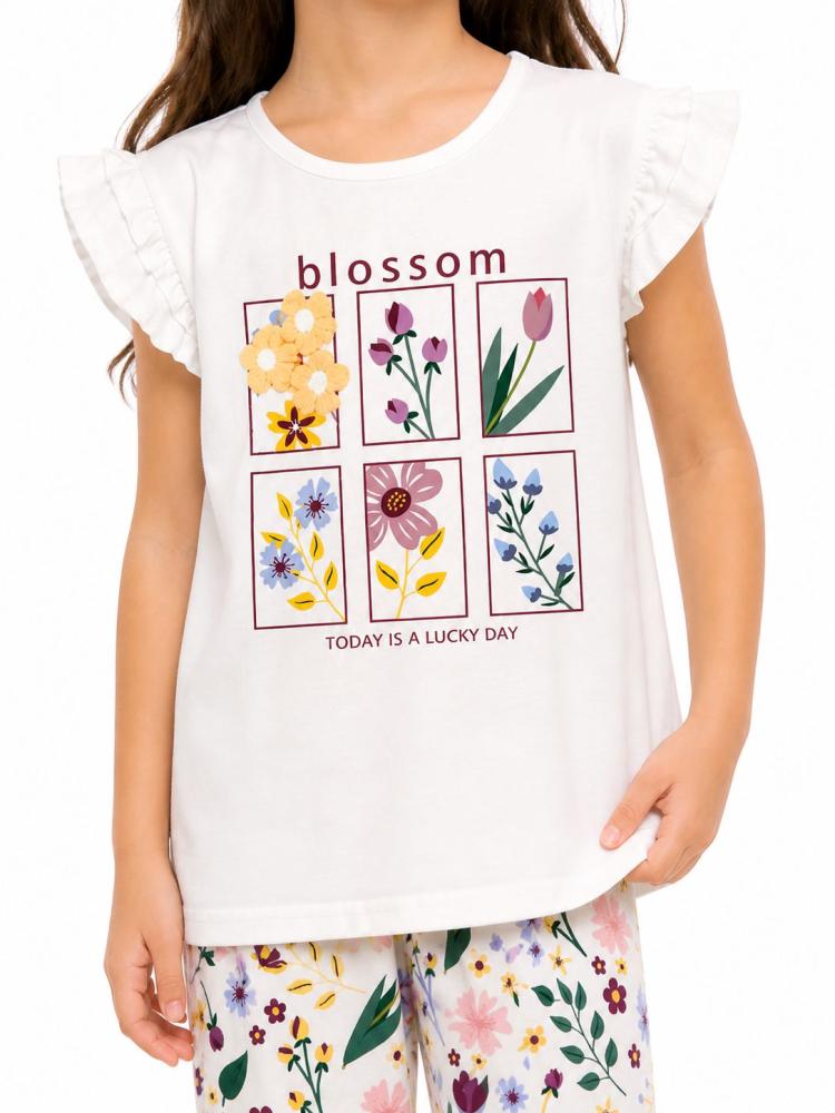 Spring floral cotton pajamas