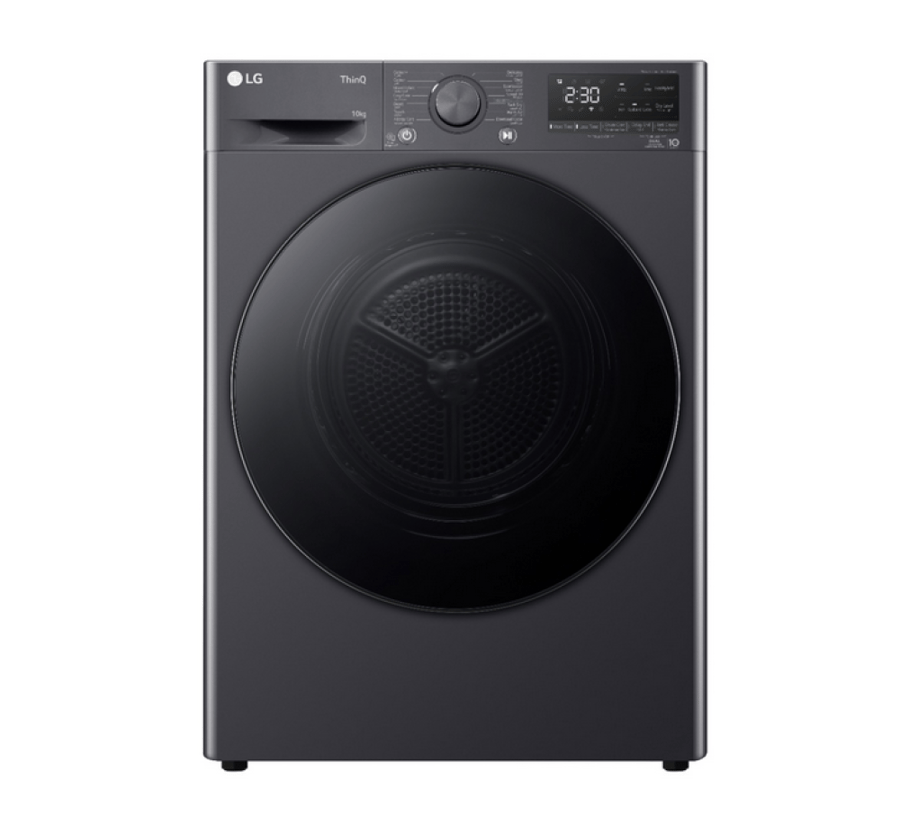 مجفف ملابس LG تكثيف 10 ك اسود 14 برنامج RH10V5MVTW