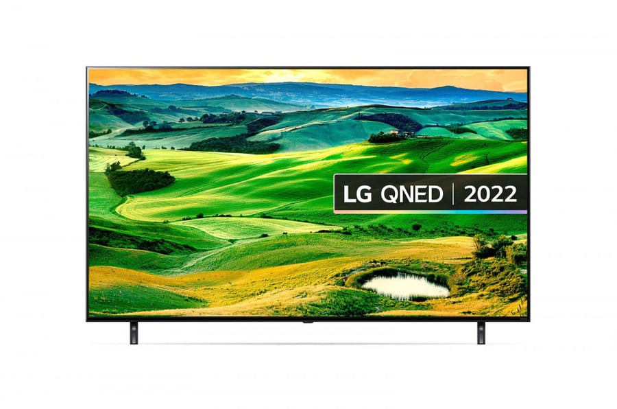 55QNED806QA تلفزيون LED بتقنية ألوان Quantum Dot NanoCell Color بدقة 4K الحقيقية من إل جي مقاس 55 بوصة من السلسلة QNED80، مع HDR (النطاق الديناميكي العالي) السينمائي 4K لتصميمات شاشة السينما والمزوّد بإمكانية الإعتام المحلي بتقنية AI ThinQ للتلفزيون الذكي