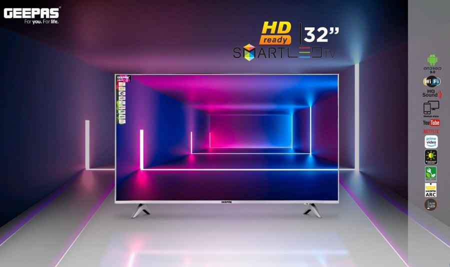 جيباس تلفزيون ال اي دي ذكي مقاس 32 بوصة GLED3202SEHD