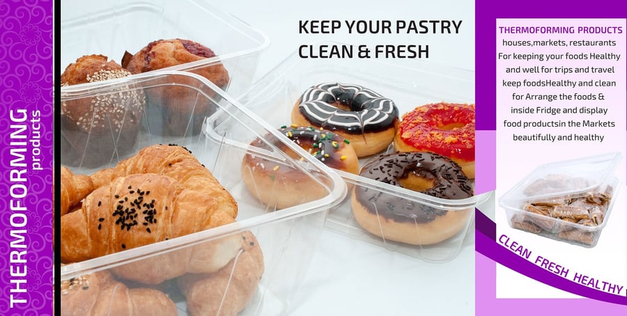 Square plastic container | 1000ml