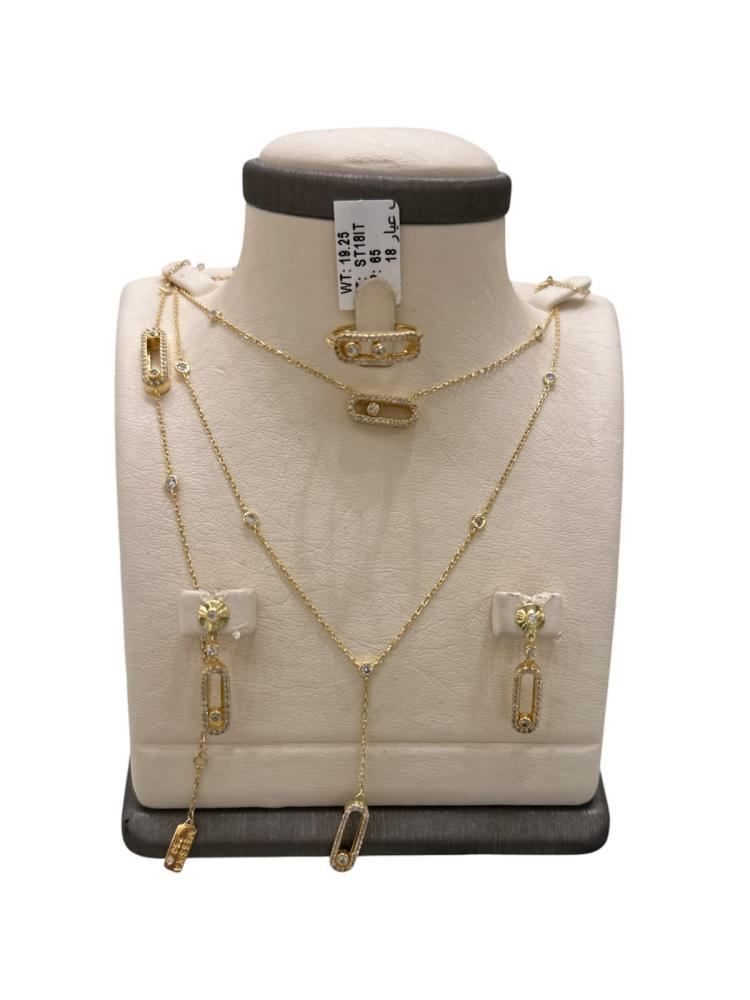 نص طقم عيار 18- 19.25g