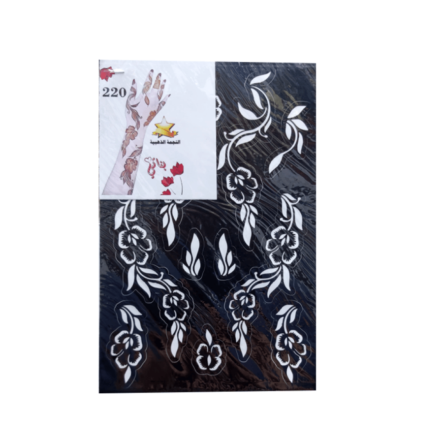 Henna tattoo stickers for my daughters' hands, the golden star