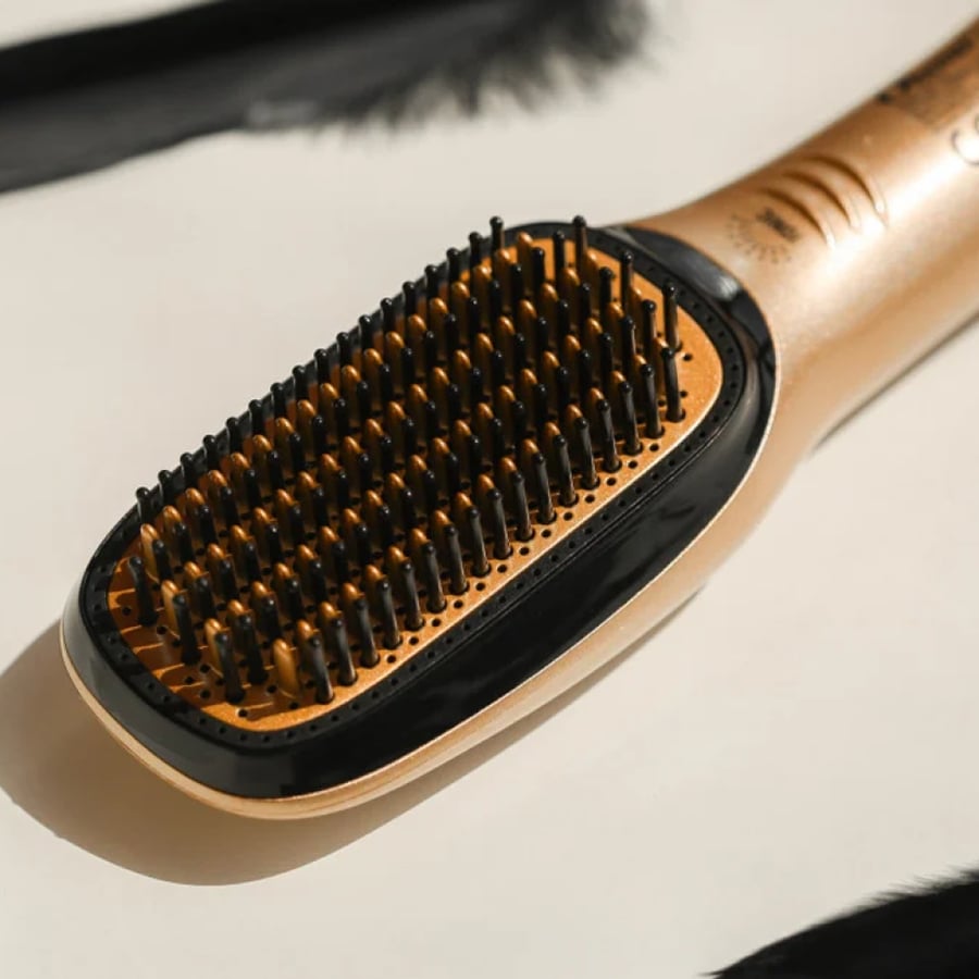 فرشاة حراريه مع مملس 2in1 من اوكيما Ok-715