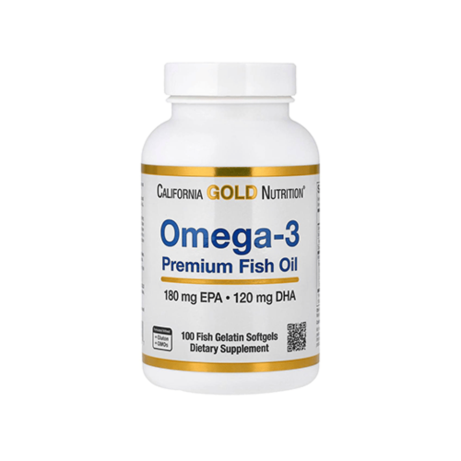 Excellent fish oil supplement rich in omega-3 from California Gold Nutrition 100 capsules