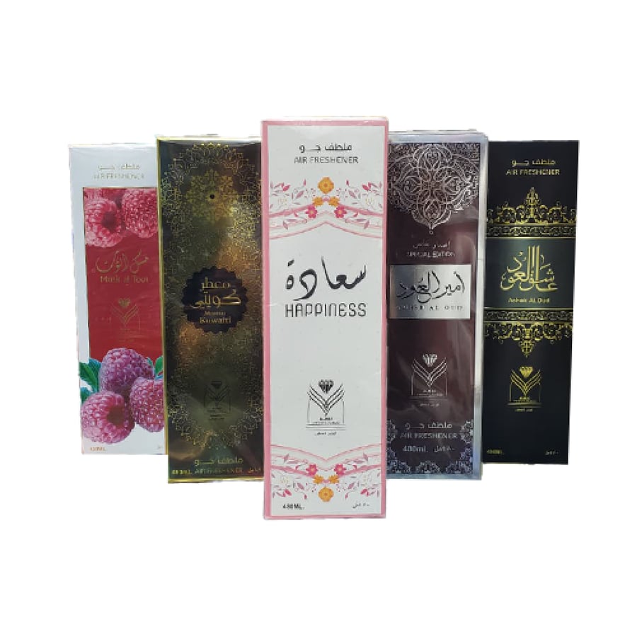 مجموعة معطر مفارش ومجالس من الماس للعطور 5 قطع