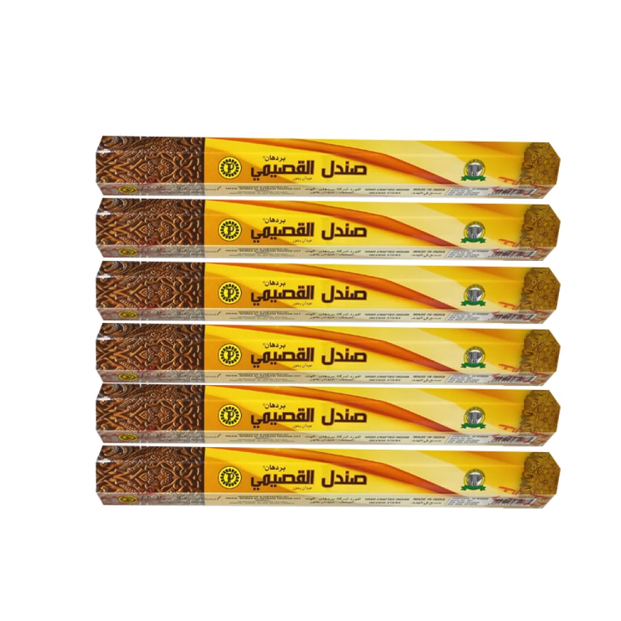 بخور عيدان صندل القصيمي من بردهان 6*20 عصا