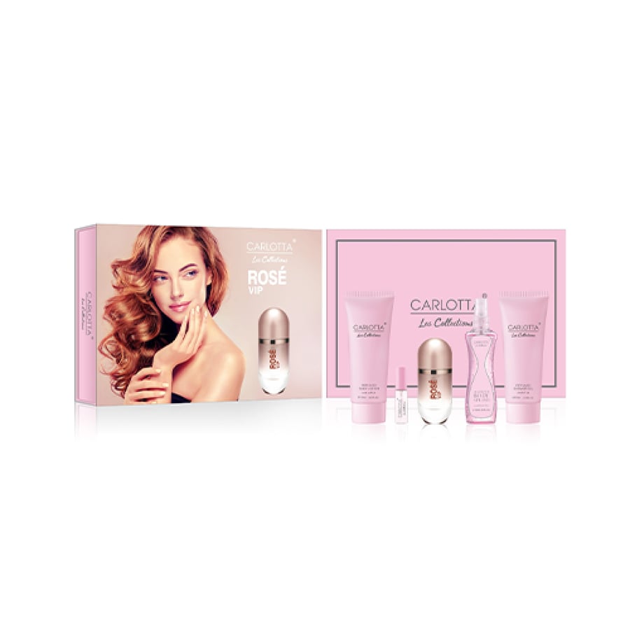 طقم هدية للنساء ROSE VIP من كارلوتا مكونة من 5 قطع